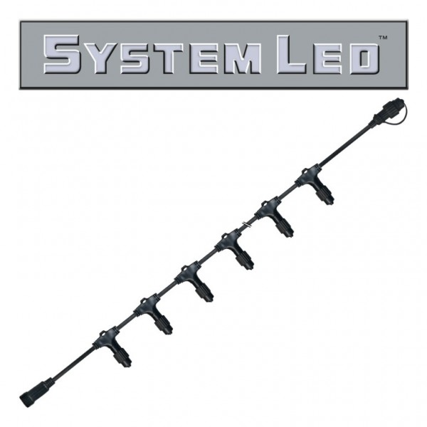System LED Black | Verteiler | koppelbar | exkl. Trafo | 20-fach | 2.00m