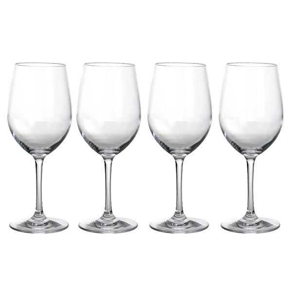 4 x Weißweinglas aus bruchfestem Polycarbonat - 380ml