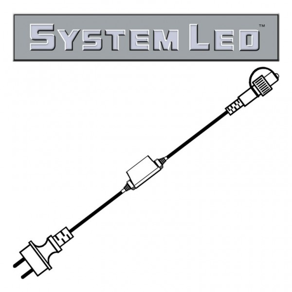System LED Black | Start-Trafo | koppelbar | 1,80m | max. 400W bzw. 100 System-Meter