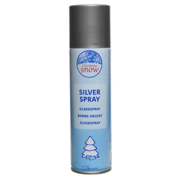 Silberspray - Dekospray - 150ml - H: 17,8cm - silber