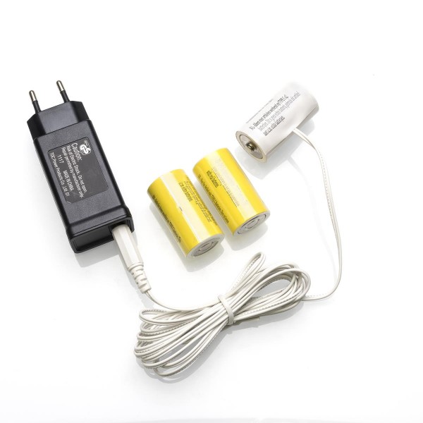 Netzadapter für Batterieartikel (3xC) - Batterie Eliminator - Ersetzt 3 Baby Batterien - Innen